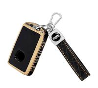 TOMALL for Mazda Key Fob Cover with Keychain, 4 Buttons Soft TPU Key Fob Protector Compatible with 2020-2025 Mazda 3 6 CX-5 CX-3 CX-9 MX-5 CX-30 CX-50 CX-90 CX-70 WAZSKE11D0, Black