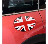 TOMALL Gas Tank Decal Compatible with Mini Cooper F54 Fuel Tank Pad Sticker UK Flag Pattern Vinyl Sticker Decal Gas Cap Trim Waterproof Decoration Exterior Sticker for Car (Black Flag)