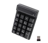 Tomantery 18 Keys Keyboard, Wireless Keyboard Stable Performance Stature Non-slip Pads for 98/95 / NT/ME / 2000 / XP/Vista / 7.0