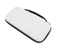 Tomantery 2 Carrying Case with Full Protection for Game Console Storage on the Go, with Mesh Pocket and 10 Game Card Slots, Portable Handbag for Travelers (White)