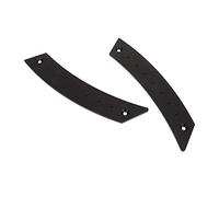 Tomantery 2pcs Rust Proof Door Panel Pull Handle Labor Saving Aluminium Alloy Set, Wearproof Inner Door Panel Pull Handle for Effortless Opening, for DIY Car Owners (Black)