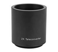 Tomantery 2x Converter Lens Teleconverter for M42mm Bayonet Mount 650-1300mm, Lightweight Durable Camera Accessory for Distant Scenery, Aluminum Alloy + Optical Glass, Black