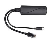 Tomantery 48V to 5V Splitter Effective Protection 10/100 Mbps Ethernet Data Separation Suitable for Factories PVCPower Supply1/2(+), 3/6(-), 4/5(+), 7/8(-) 1 X POE Splitter