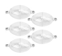 Tomantery 5Pcs High Visibility Fishing Bubble Floats for Sea Coarse Surface Controller with Bright Color for Fish Tackle, Oval Balls Fishing Float for Majority of Ways for Sea/River/Lake/Pond,