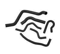 Tomantery 6 Pcs Silicone Radiator Coolant Hose Kit for EK EG B16A B18C B20B 1992-2000, Extreme Heat for Efficient Heat Dissipation Fit for Racing Enthusiasts (Black)
