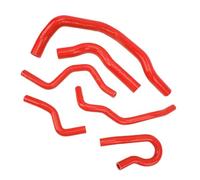 Tomantery 6 Pcs Silicone Radiator Coolant Hose Kit for EK EG B16A B18C B20B 1992-2000, Extreme Heat for Efficient Heat Dissipation Fit for Racing Enthusiasts (Red)