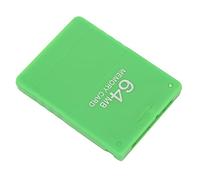 Tomantery 64MB High Speed Memory Card for Gaming with FMCB1.966, Efficient Data Storage for Professional Gamers, Suitable for All Versions Standard and Slim Line, ABS Material (Green)