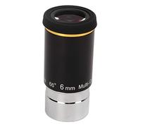Tomantery 6mm Length High Definition 66 Degree Wide Angle Astronomical Telescope Eyepiece for Scenery Viewing, 1.25in Lens Replacement for Halloween, Aluminum Alloy