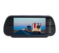 Tomantery 7" HD Color TFT LCD Rear View Monitor Parking System for Car Reversing Display with 2 Way Video Input, Remote Control and Suitable for VCD/DVD/GPS/Car Reverse Camera Users