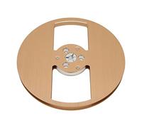 Tomantery 7 Inch Empty Reel High Hardness Aluminum Alloy Tape Takeup Reel for Roar Company, 1/4in Tapes for Recording and Erasing Universal for to (Gold)