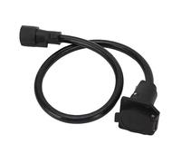 Tomantery 7 Way 3ft Double Prong Male Plug Trailer Extension Cord with Excellent Electrical Conductivity for Most RV Applications