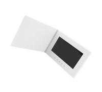 Tomantery 720P HD Video Playback Electronic Video Greeting Card for Marketing Advertisement Ideal for Business Promotion Plastic 8.27x5.91x0.39in Blank Design Possibilities, Various Occasions (10inch)