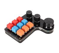 Tomantery 9 Keys Mini Macro Mechanical Gaming Keyboard Customizable One Handed USB for Graphic Designers