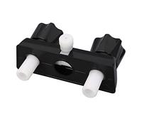 Tomantery ABS RV Shower Faucet Valve Diverter Dual Knob Operation, Easy Installation Shower Mixing Valve Control for RV Motor Home, Diverter for Fifth Wheel (Black)