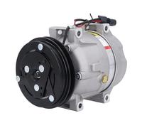Tomantery AC Compressor Efficient and Stable Replacement for SY75-8 Excavator Air Conditioning, 65mm Foot ID V5 Compressor for Comfortable Working Environment