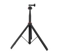 Tomantery Action Camera Tripod Portable Lightweight 63in Black Aluminum Alloy Nylon for Osmo Pocket 3, Suitable for Selfies Vlogs