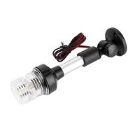 Tomantery Adjustable Boat Navigation Light LED All Around Signal Light 360° for Sailing Yacht Aluminum 12V24V (9 Inch)
