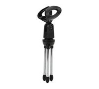Tomantery Adjustable Desktop Microphone Stand Sturdy Mic Holder Bracket for Live Broadcast, Stainless Steel Mic Clamp/Holder for Conference Black for Podcasters
