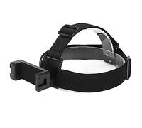 Tomantery Adjustable Head Strap Holder Kit, Black, for Action Camera, Mobile Phone, Comfortable Foam Pad, for Various Head Sizes, Cold Shoe Design for Supplementary Lights. Compatible with All