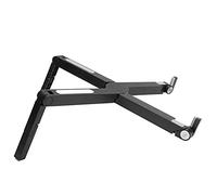 Tomantery Adjustable Tablet Notebook Stand Foldable Laptop Holder for Reading Painting on 17in Tablets, Portable Bracket for Office Travel, Impact-resistant ABS Material (Black)