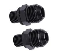 Tomantery Aluminium Alloy Transmission Oil Cooler Adapter Fitting for GM Turbo 350 400 4L60E 200R, 1 Pair, Simple Installation for Auto Enthusiasts (Short Version)