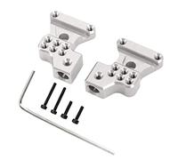 Tomantery Aluminum Alloy Rear Shock Tower for Axial SCX24 1/24 RC Car, 2 | RC Rear Plate, Metal Suspension Bracket with Porous Design, for Axial SCX24 AXI90081 AXI00001 AXI00002 Upgrade