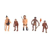 Tomantery Ancient Human Figurine Toy Exquisite Decoration Model Kids Homo Erectus Cave Dweller 5 X Model