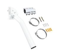 Tomantery Antenna Pole Mount, Adjustable WeatherResistant Wall Roof J Mount Kit for StarlinkV2 Rectangular Dish, StarlinkV2 Antenna Pole Mount, Adjustable J Mount KitStarlink