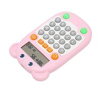 Tomantery Arithmetic Exercise Toy Educational Digital Display Voice Prompt USB C Charge 27 Keys for Kids Education (Pink)