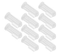 Tomantery Baby Finger Toothbrush Infant Soft Silicone for Oral Hygiene Development for Newborns 10pcs (Transparent Shell)