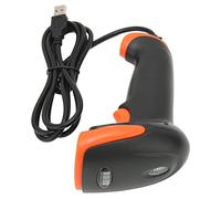 Tomantery Barcode Scanner Efficient Reliable Durable Reader for Shop, Handheld QR 2D Scanner for USB Connection 20CM Reading Distance Black