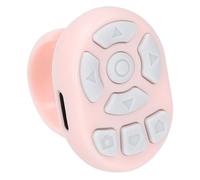 Tomantery Bluetooth Camera Video Recording Rolling Ring for IOS 15 Phone, Smart Remote Control for Hands-Free Operation, Applicable for Selfies and Family Photos, ABS Material (Pink)