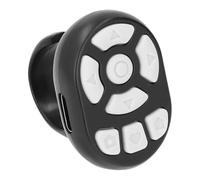 Tomantery Bluetooth Camera Video Recording Rolling Ring for IOS 15 Phone, Smart Remote Control for Hands-Free Operation, Applicable for Selfies and Family Photos, ABS Material (Black)