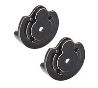 Tomantery Brass Outer Portal Covers, Durable Counterweight for Improved Stability and Climbing Ability for Axial 1/18 UTB18 Capra RC Crawler Car, Black, 2 Pieces