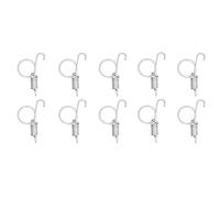 Tomantery Cage Spring Durable Fixing Metal Latch Hook for Cage Door 20PCS for Farming Equipment (Small spring door hook)