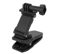 Tomantery Camera Backpack Clamp/Holder Magnetic Rotation Mount for Action Camera Enthusiasts, Plastic Silicone Clamp/Holder for Action 5Pro with Magnet, Adhesive Iron Plate, and Adapter for Exciting