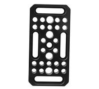 Tomantery Camera Easy Plate Extension Plate Made of Aluminum Alloy, Compact and Lightweight Design, Hand Comfort, Universal Fitness with 1/4 and 3/8 Screw Holes, Suitable for Professional Photography
