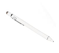 Tomantery Capacitive Stylus Pen Slim Stylish Aluminum Alloy Portable Fine Tip for Mobile Phone Tablet Perfect for Artists and Designers (White)