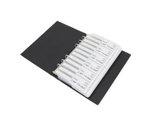 Tomantery Capacitor Assorted Book Convenient Storage for Engineers and Students, COG X7R X5R 84 Values Assortment Kit for Experiment