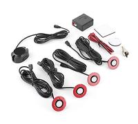 Tomantery Car BuiltIn Backup Sensor 16.5mm Reversing Assistance Kit for Improved Safety, 0-2.5m Detection Range, for Wide Applicable Scene (White)