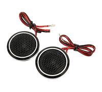 Tomantery Car Dome HiFi Tweeters 25mm 150W for 2 Way System, Suitable for All Car Sound Systems, Black Aluminium Alloy 2Pcs