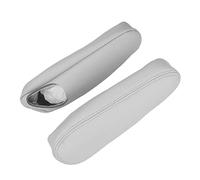 Tomantery Car Front Seat Armrest Cover Artificial Leather Replacement for Tahoe Suburban 1500 2000-2006, Easy Clean for Car Interior Styling (Gray)