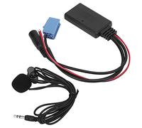 Tomantery Car Stereo Bluetooth 5.0 Microphone with Wiring Adapter for Mobile Phone Tablet MP3, DSD Transmission, for Music Enthusiasts, ABS Material