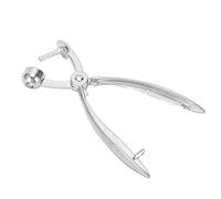 Tomantery Cherry Pitter Aluminum Alloy, 7.5in Handheld Olive Stone Remover | Cherry Corer Tool, Ergonomic Handle Design, Portable Kitchen Gadget for Home Canning and Baking