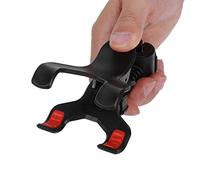 Tomantery Club Mobile Phone Stand 360 Degrees Rotation Bracket for Stick Shooting Clip Selfie Record for Golfer Posture Correction Black Red Suitable for All Players ABS+PVC 1PCS (HRT clip style)