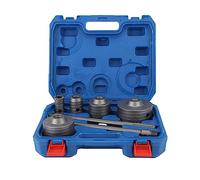 Tomantery Concrete Hole Saw Drill Bit Set, Professional Quality Tungsten Steel for Wall Drilling, 9Pcs From 30mm to 100mm
