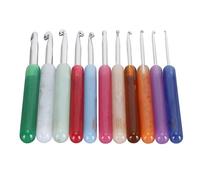Tomantery Crochet Hooks Set Aluminum Ergonomic Knitting Hook for Home and Handcraft 11PCS