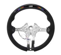 Tomantery Customizable LED Steering Wheel Replacement for M Series, with Real-Time Data Display, Suitable for Racing Enthusiasts, Suede Material