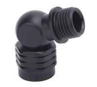 Tomantery Diving Regulator Rotating Connector Strong Lightweight 110 Degree Angle Adapter for Second Stage Regulator, Ideal for Diving Enthusiasts Stainless Steel (Black)