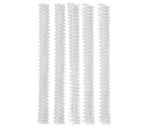 Tomantery Double Loop Wire Binding Spine Durable 60 Sheet Capacity 3:1 Pitch 34 Loop 9.5mm Diameter Set for A4 Paper Office Supplies (White)